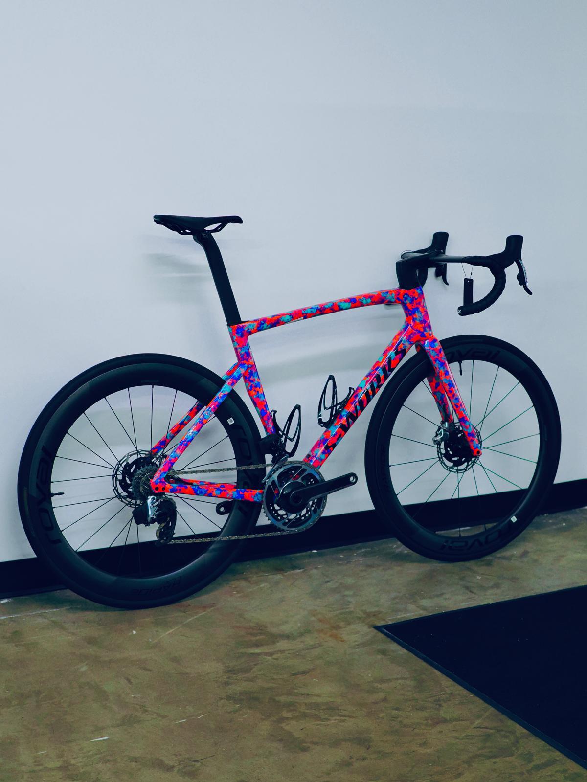 2023 Tarmac SL7 S works Gloss Marble Lagoon Sram red axs Roval CLX II Size 56 Pre-Owned