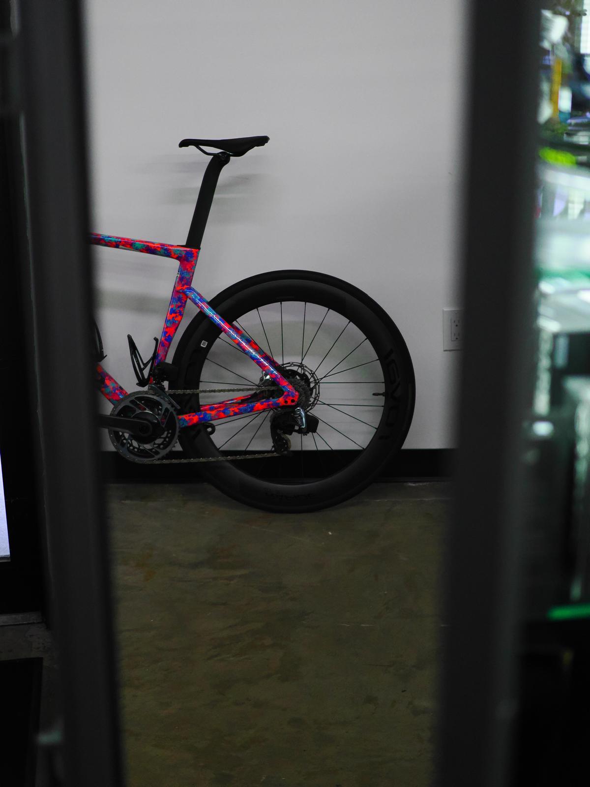 2023 Tarmac SL7 S works Gloss Marble Lagoon Sram red axs Roval CLX II Size 56 Pre-Owned