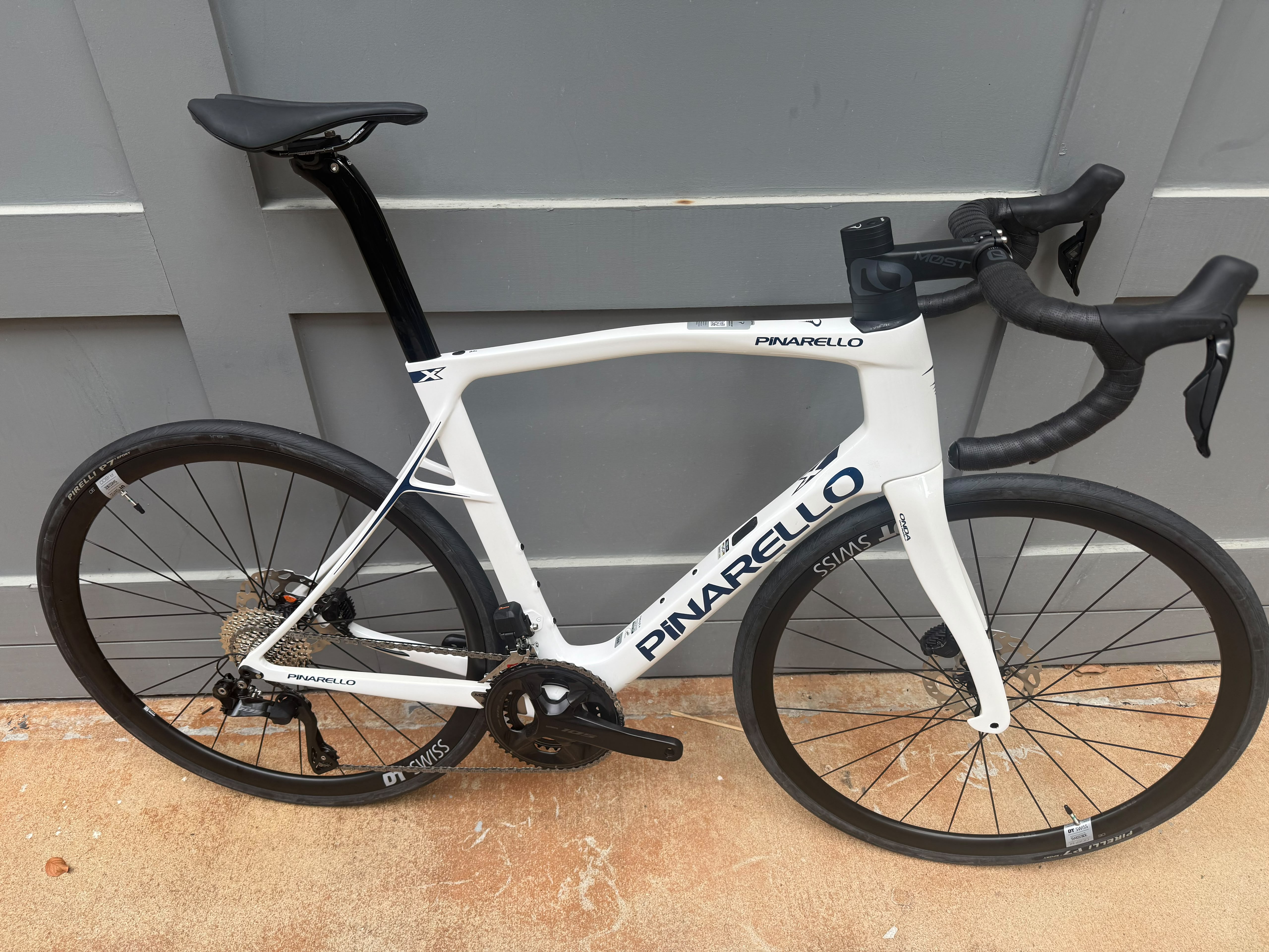 2025 Pinarello X5 Crystal White NEW 56cm Pre-Owned