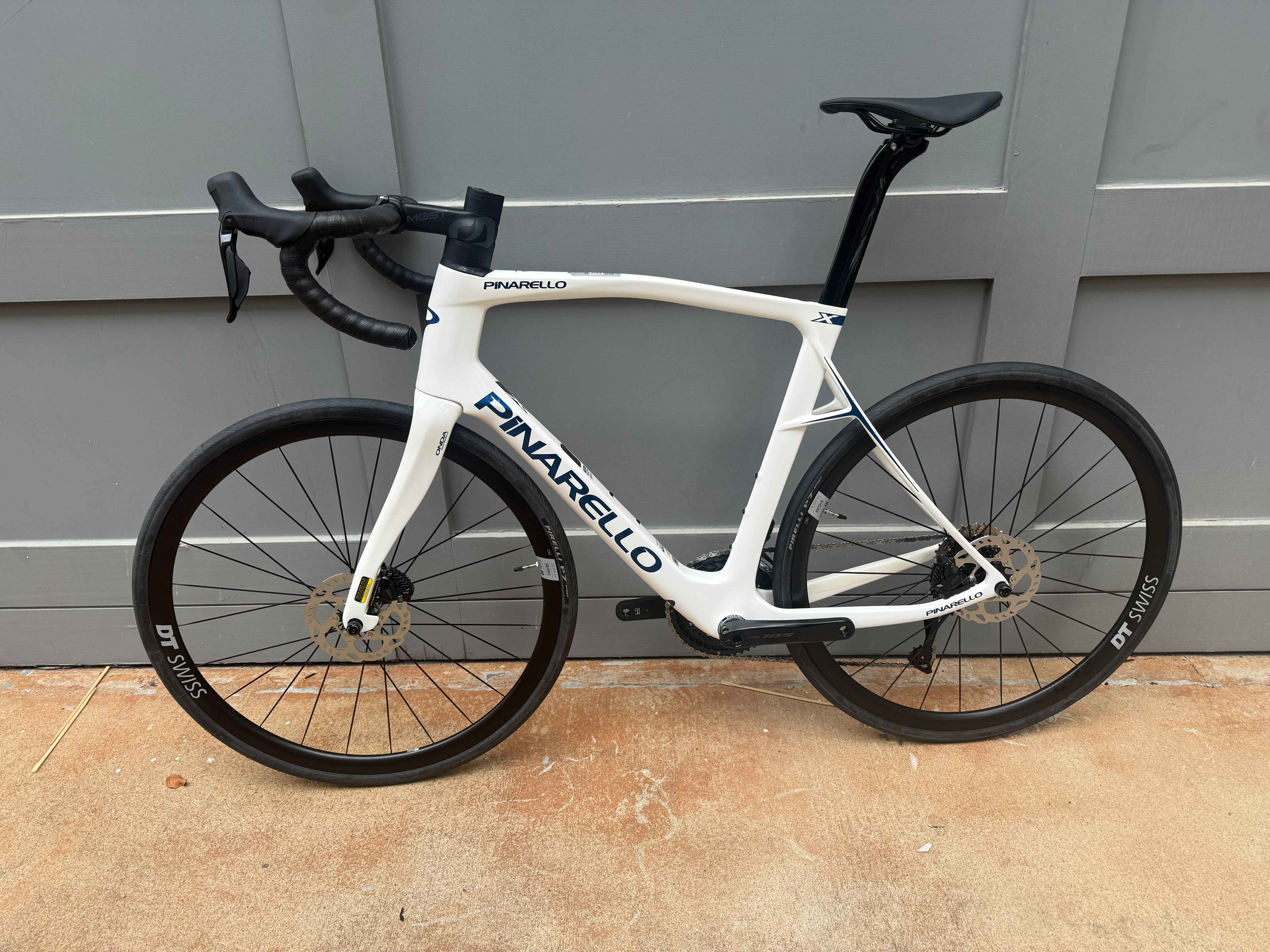 2025 Pinarello X5 Crystal White NEW 56cm Pre-Owned