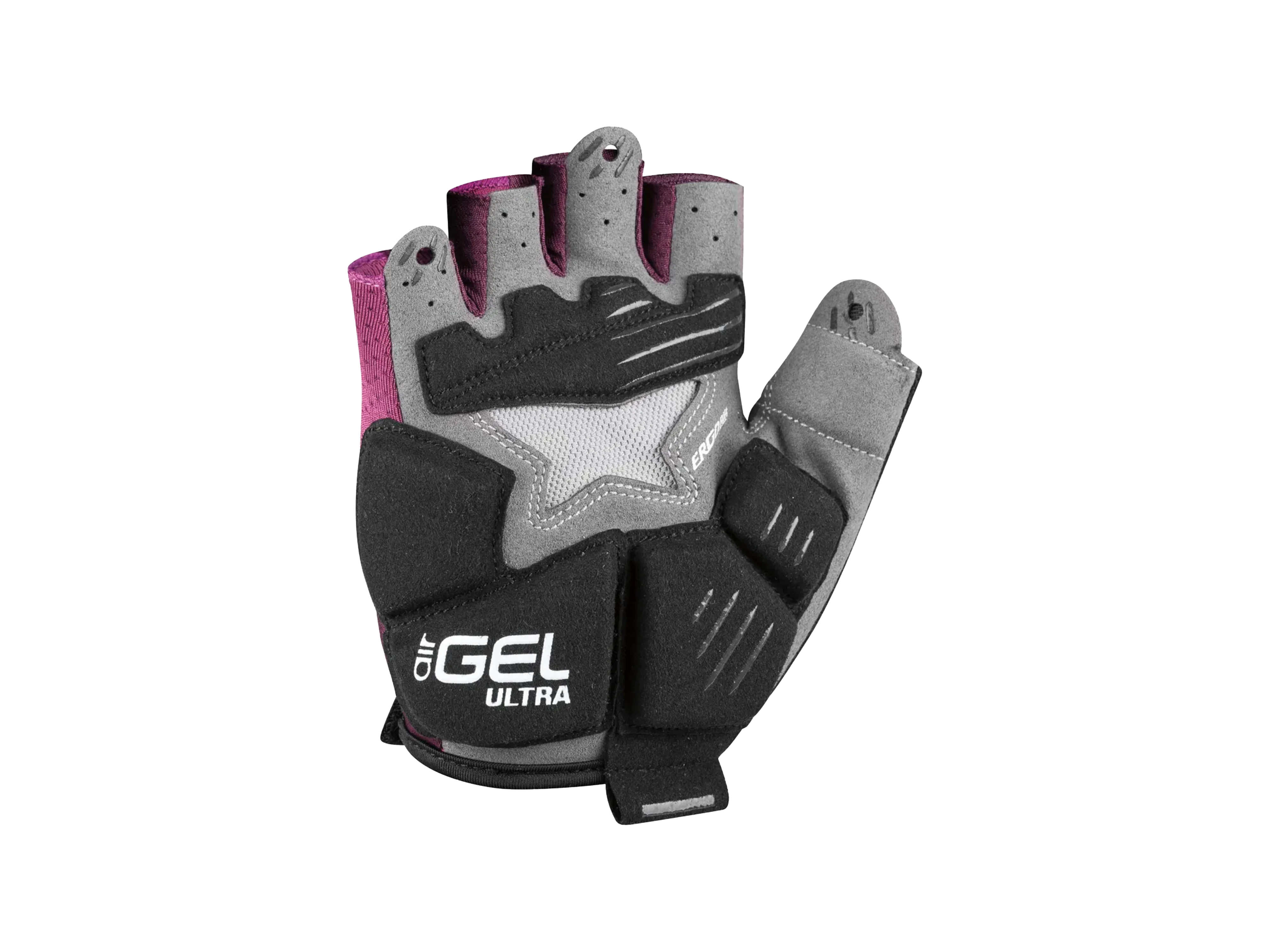 Women's Air Gel Ultra Cycling Gloves Magenta Purple M_Back.webp