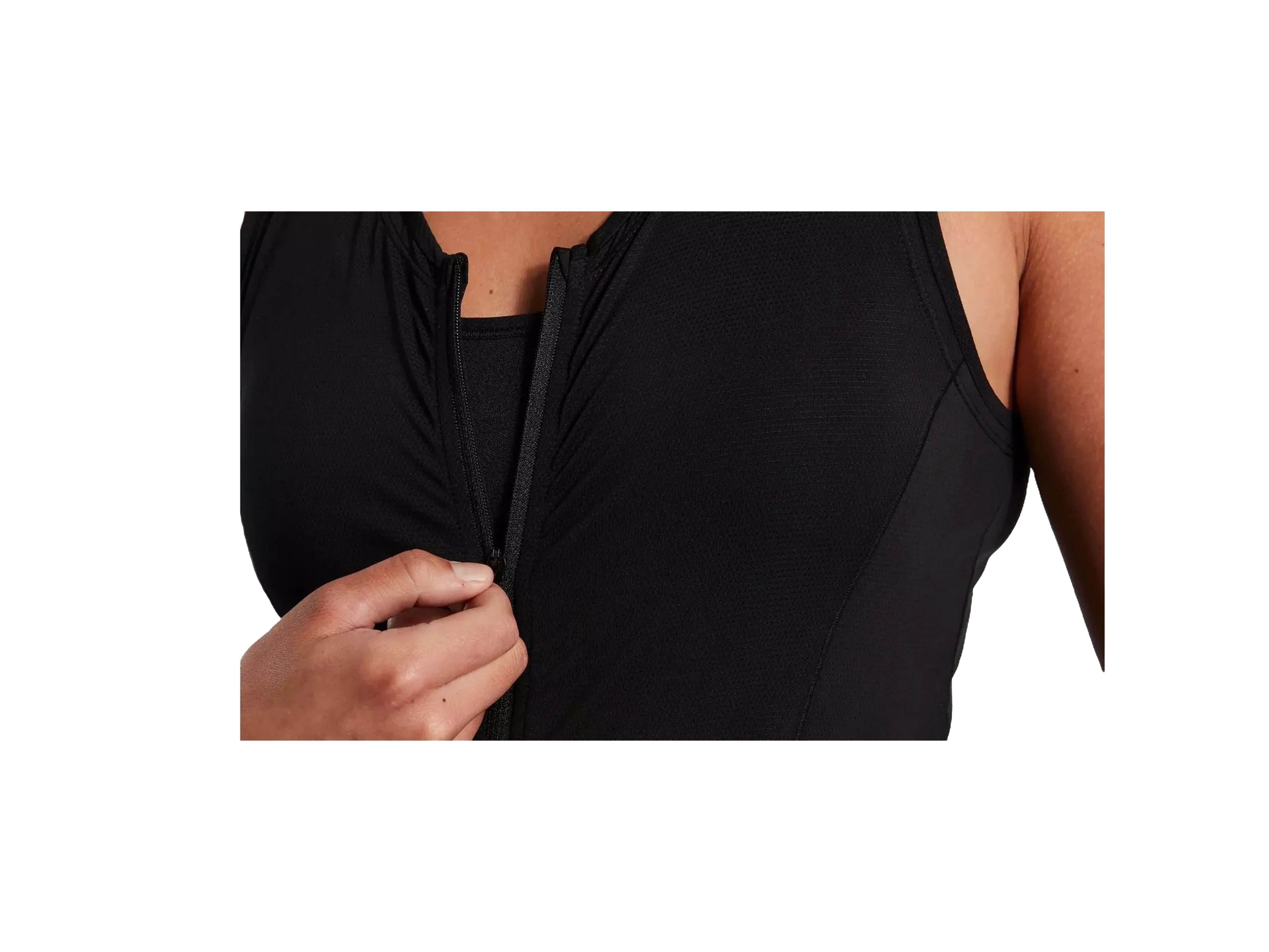 Women's Mountain Liner Vest with SWAT™_Black_Detail1.webp