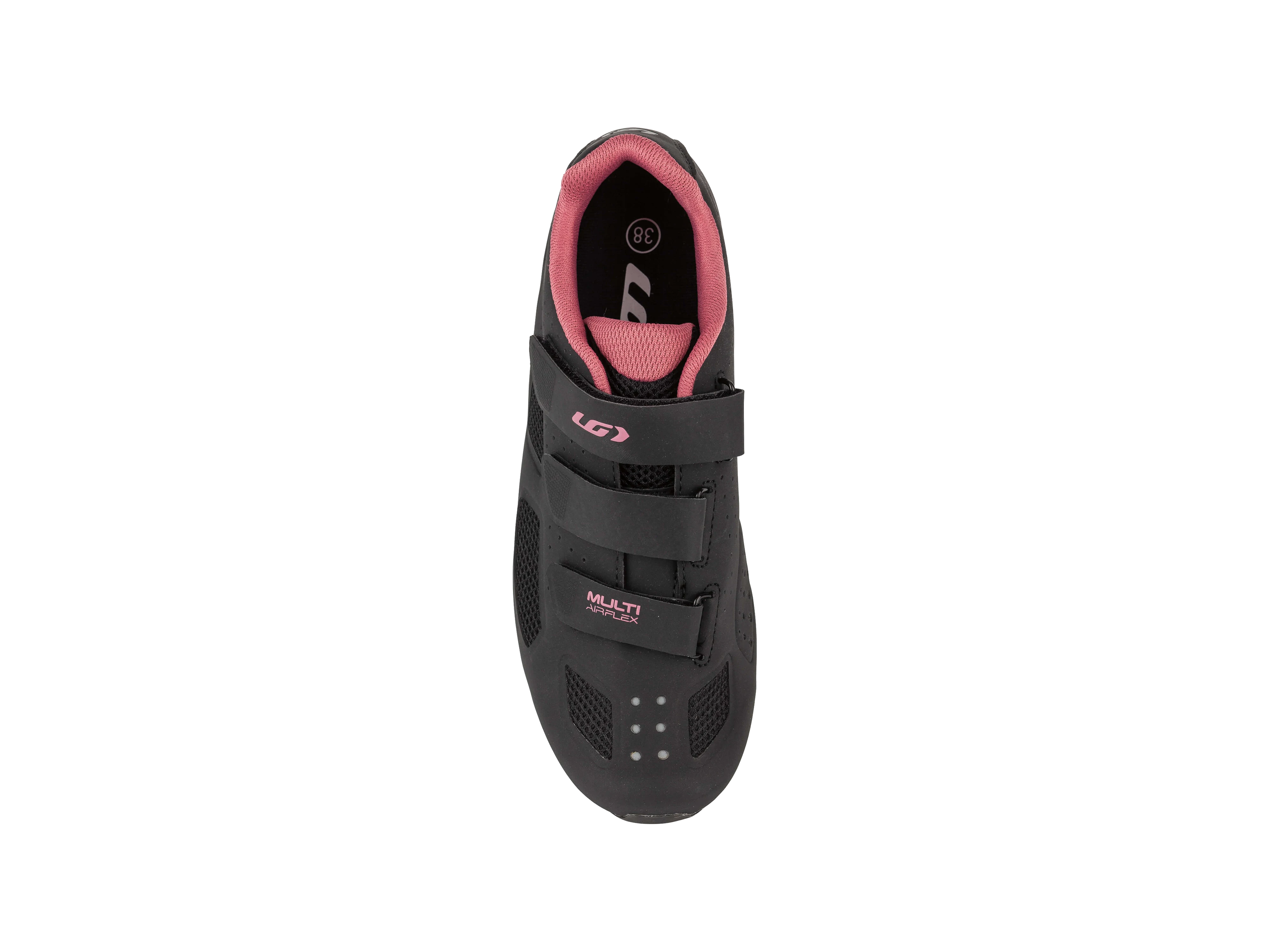 bicycle shoes womens Garneau Multi Air Flex Shoe Women's Cycling, Black-Pink, 39 EU