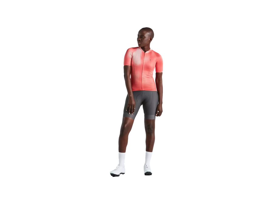 Women's SL Air Distortion Short Sleeve Jersey_Vivid Coral_Main.webp