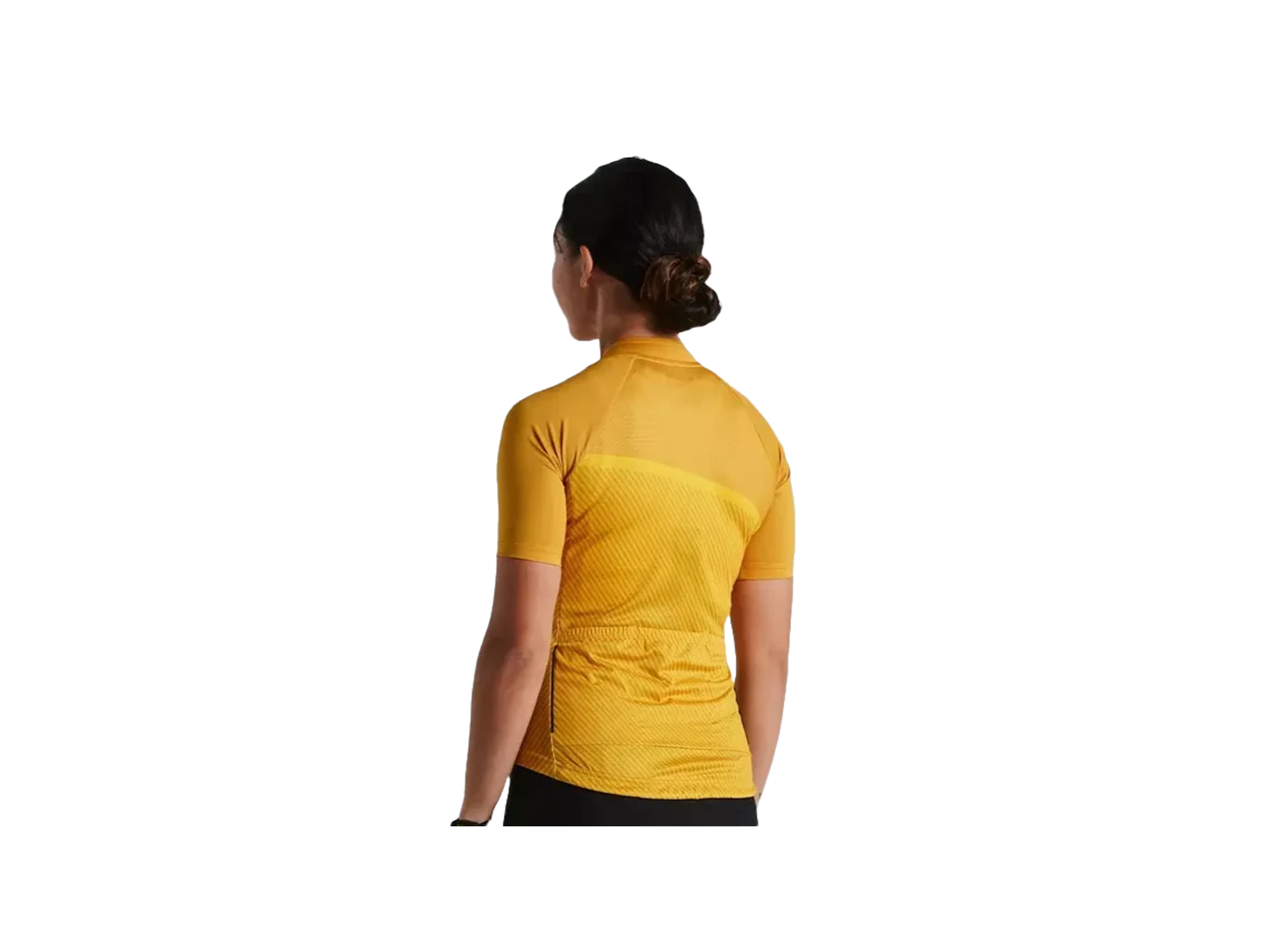 Women's SL Stripe Jersey_Brassy Yellow_Back.webp
