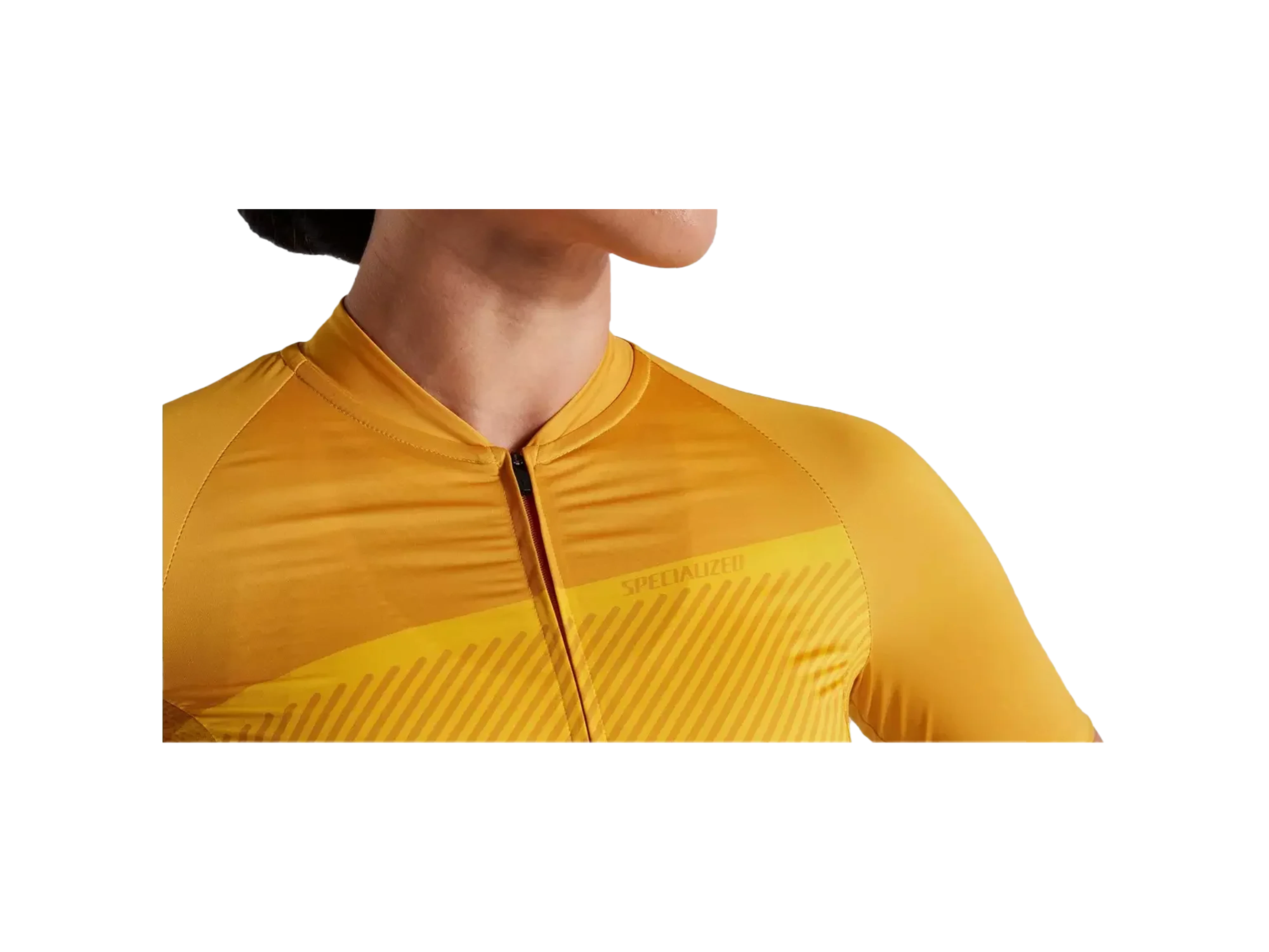 Women's SL Stripe Jersey_Brassy Yellow_Detail1.webp