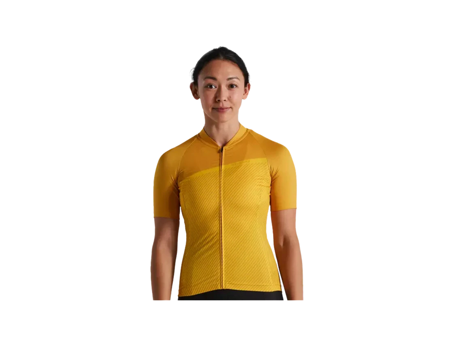Women's SL Stripe Jersey_Brassy Yellow_Main.webp