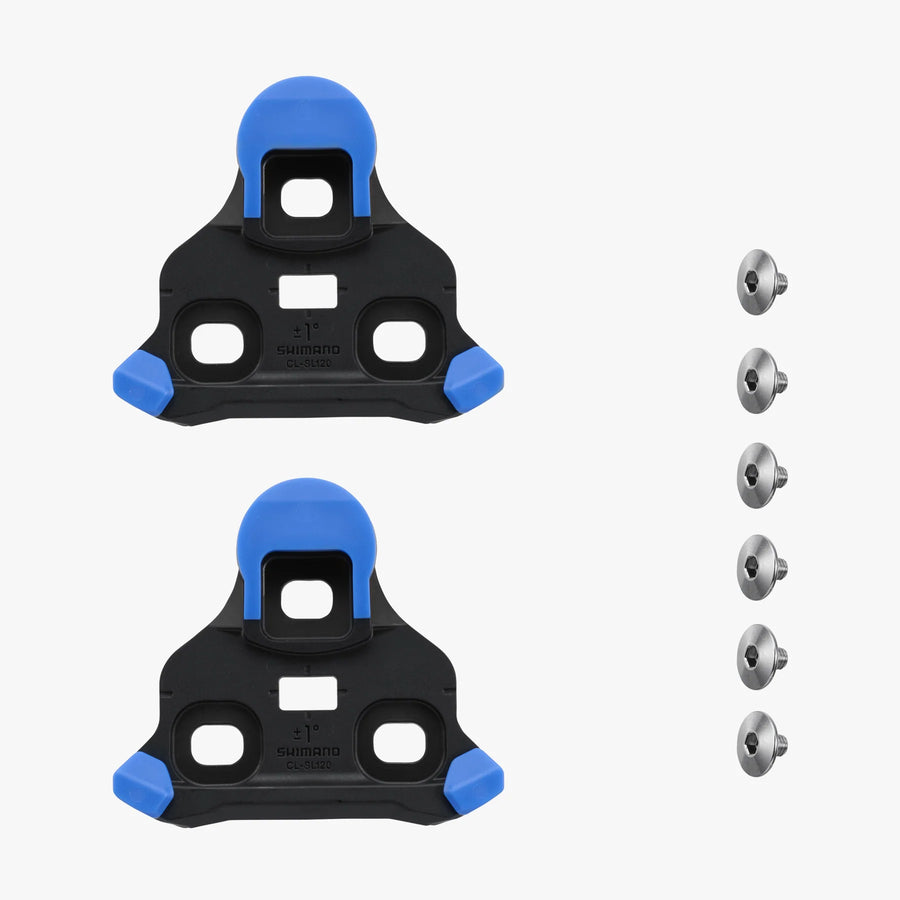 CL-SL120 SPD-SLR CLEAT SET, 2 DEGREE FLOAT - New Blue Shimano Cleat
