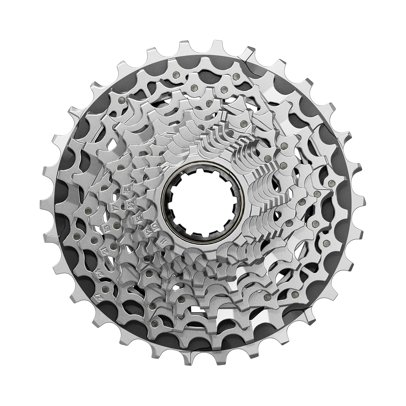SRAM Force XG-1270 Cassette - 12-Speed, 10-33t, Silver, For XDR Driver Body, E1