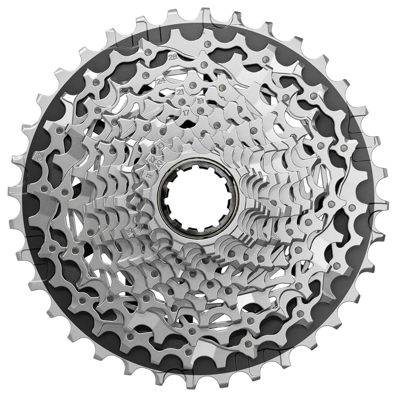 SRAM Force XG-1270 Cassette - 12-Speed, 10-33t, Silver, For XDR SRAM Force XG-1270 Cassette - 12-Speed, 10-33t, Silver, For XDR