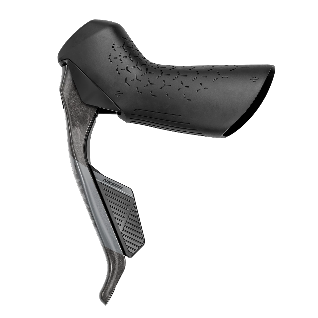 SRAM Rival eTap AXS HRD Shift/Brake Lever and Hydraulic Disc Caliper - Left/Front, Flat Mount 20mm Offset, 950mm Hose, Black, E1