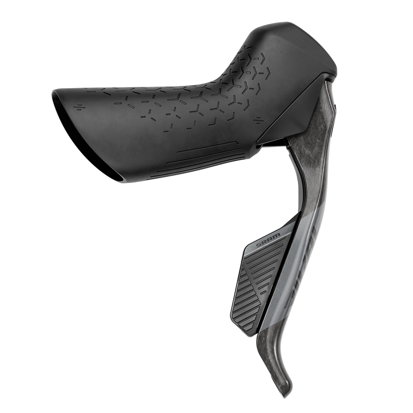 SRAM Rival eTap AXS HRD Shift/Brake Lever and Hydraulic Disc Caliper - Left/Front, Flat Mount 20mm Offset, 950mm Hose, Black, E1