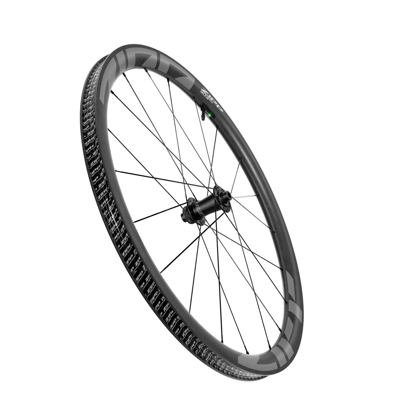Zipp 303 SW Front Wheel - 700, 12 x 100mm, Center-Lock, Tubeless, Carbon, w/ Wheel Sensor, A1